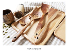 Load image into Gallery viewer, Thai Teak Natural Wood Kitchen Utensils Beauty And Health For Cookers
