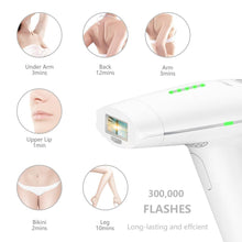 Load image into Gallery viewer, 2-in-1 IPL Laser Hair Remover Epilator Plus Skin Massager Beauty And Health For Woman
