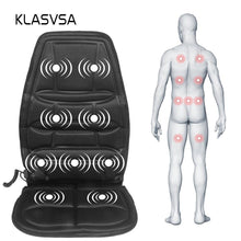 Load image into Gallery viewer, KLASVSA Pro Electric Back Massager Chair Pad Car Cushion For Drivers
