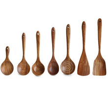 Load image into Gallery viewer, Thai Teak Natural Wood Kitchen Utensils Beauty And Health For Cookers
