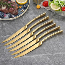Load image into Gallery viewer, Stainless Steel Luxury Steak Knives Matte Sharp Dinnerware Beauty And Health For Cookers
