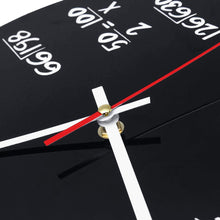 Load image into Gallery viewer, Matte Black Math Equations Wall Clock Beauty For Home Decorations

