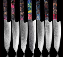Load image into Gallery viewer, Nakiri Chef Damascus Steel Knife with 67 Layers and Unique Handle Beauty And Health For Cookers
