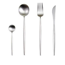Load image into Gallery viewer, Luxury Stainless Steel 24-Piece Gold Silver Flatware Set Beauty For Home Decorations
