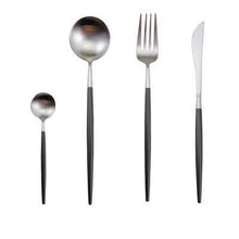 Load image into Gallery viewer, Luxury Stainless Steel 24-Piece Gold Silver Flatware Set Beauty For Home Decorations
