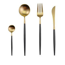 Load image into Gallery viewer, Luxury Stainless Steel 24-Piece Gold Silver Flatware Set Beauty For Home Decorations
