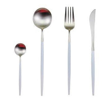 Load image into Gallery viewer, Luxury Stainless Steel 24-Piece Gold Silver Flatware Set Beauty For Home Decorations
