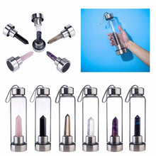 Load image into Gallery viewer, Natural Crystal Quartz Infused Water Bottle 500ML Beauty For Cooker
