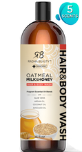 Load image into Gallery viewer, Moisturizing Hair and Body Wash  With Aloe Vera, Argan Oil Coconut Oil and Avocado Oil for Men &amp; Women
