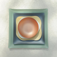 Load image into Gallery viewer, Recycled Glass- 14" SeaGlass Platter- Eco Friendly - Give Back Goods
